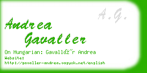 andrea gavaller business card